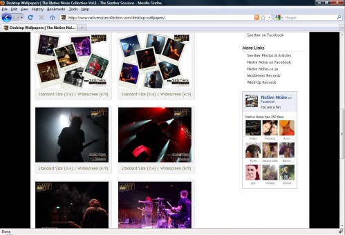 Native Noise Collection Website - Wallpapers
