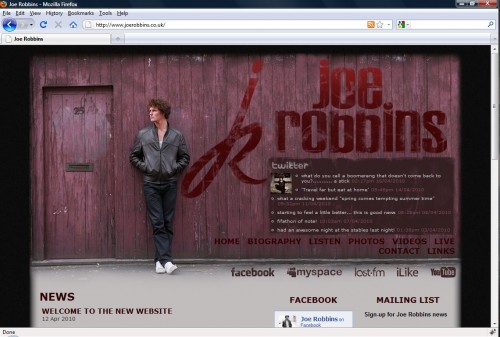 Joe Robbins Website - Home Page Joe Robbins Website - Home Page