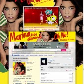 Marina & The Diamonds Myspace Layout