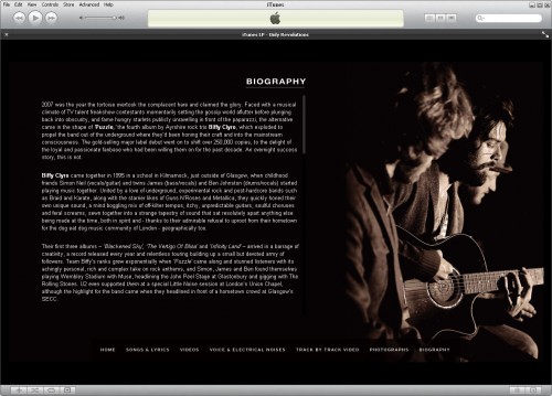 Biffy Clyro iTunes LP - Biography