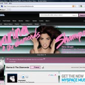 Marina & the Diamonds Myspace Layout Upgrade