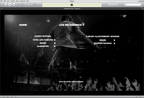 Foals iTunes LP Live Recordings