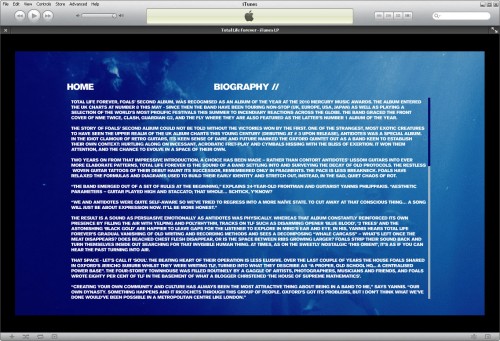 Foals iTunes LP Biography