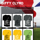 Biffy Clyro T-Shirt Voting System with Facebook Likes
