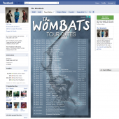 Wombats Tour Dates Facebook Tab Wombats Tour Dates Facebook Tab