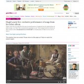Hugh Laurie Live Broadcast on the Guardian.co.uk