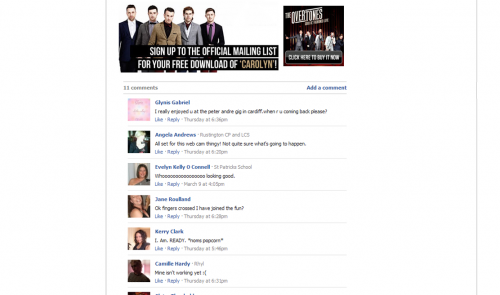 The Overtones - UStream Facebook Tab