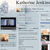 Katherine Jenkins Website Relaunch