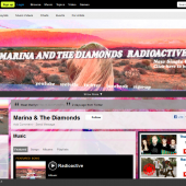 Marina & the Diamonds Radioactive Myspace Layout