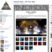 Fenech-Soler UK Tour Map Facebook Tab