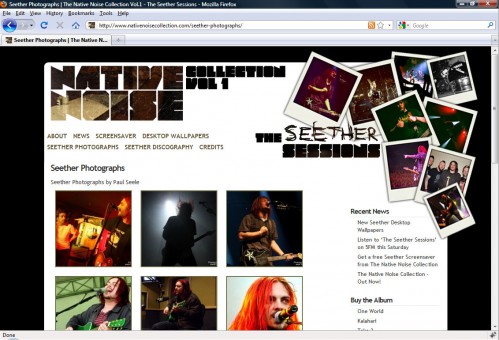 Native Noise Collection Website - Photographs