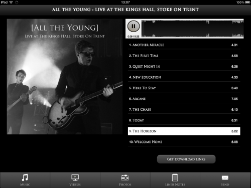 ATY Web App - iPad Music