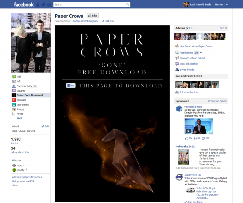 Paper Crows Gone Free Download - Like