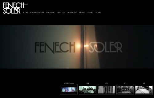 Fenech-Soler Full Screen Video Website